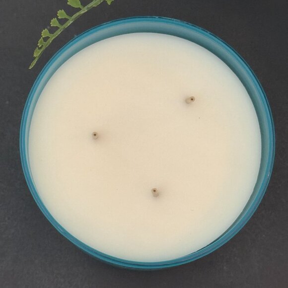 BBW Bergamot Waters White Barn Bath & Body Works 3 Wick Candle - Picture 7 of 10